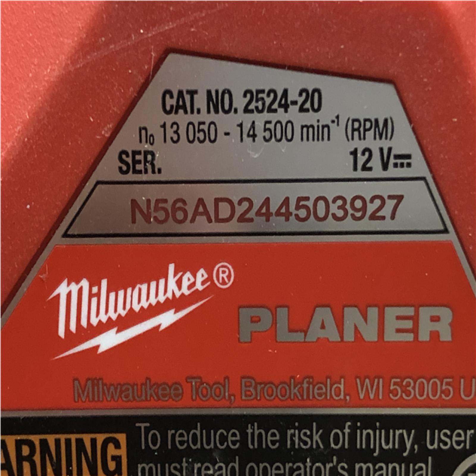 AS-IS M12 12V Lithium-Ion Brushless Cordless 2 in. Planer (Tool-Only)
