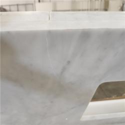 Phoenix AS-IS ARIEL Hepburn 66 in. Double Sink Freestanding Bathroom Vanity in Midnight Blue with Pure White Quartz Top