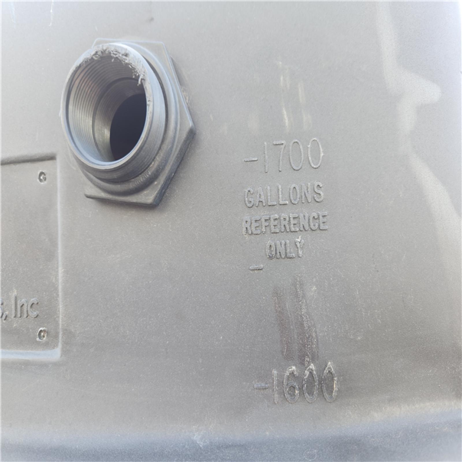 Phoenix AS-IS Tennco Techologies  Inc 1700 Gal. Black Vertical Water Storage Tank