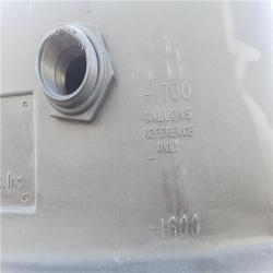 Phoenix AS-IS Tennco Techologies  Inc 1700 Gal. Black Vertical Water Storage Tank