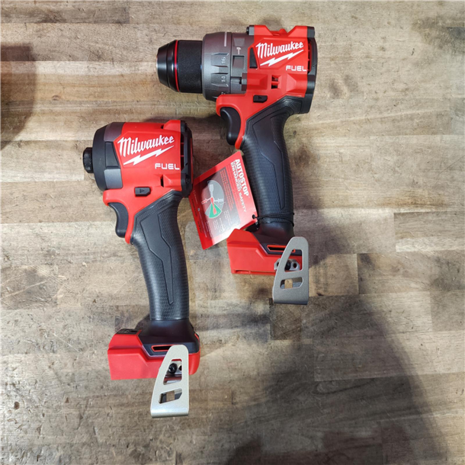 HOUSTON LOCATION - AS-IS (APPEARS LIKE NEW) Milwaukee FUEL 18V Lithium-Ion Brushless Cordless Hammer Drill and Impact Driver Combo Kit