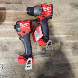 HOUSTON LOCATION - AS-IS (APPEARS LIKE NEW) Milwaukee FUEL 18V Lithium-Ion Brushless Cordless Hammer Drill and Impact Driver Combo Kit