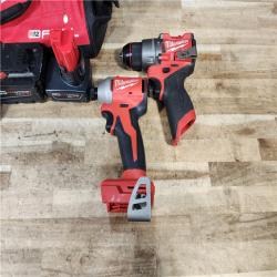 HOUSTON LOCATION - AS - IS Milwaukee 2 Tool Combo Kit W/ (2) Battery & Charger