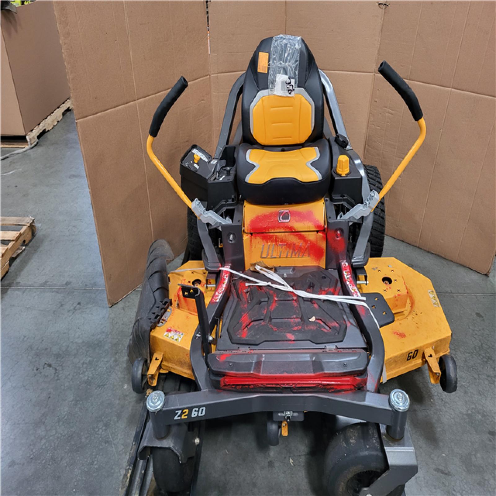 CALIFORNIA AS-IS CUB CADET ULTIMA TWIN BLADE SIT DOWN LAWN MOWER