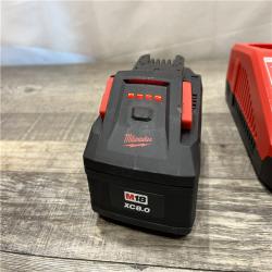 AS-IS Milwaukee 18-Volt Lithium-Ion REDLITHIUM FORGE Starter Kit with 8.0Ah Battery and Rapid Charger
