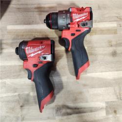 HOUSTON LOCATION - AS-IS Milwaukee 3497-22 12V Brushless Hammer Drill and Impact Driver Combo Kit