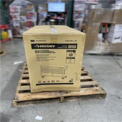 DALLAS LOCATION- NEW!- Husky Standard Duty 46 in. W x 18 in. D 9-Drawer Gloss Tan Mobile Workbench Cabinet with Solid Wood Top