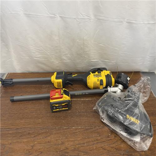 AS-IS DEWALT FLEXVOLT 60V MAX 17 in. Cordless Battery Powered Attachment Capable Trimmer Kit with (1) FLEXVOLT 3 Ah Battery & Charger