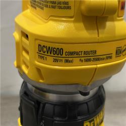 AS-IS DEWALT 20V MAX XR Cordless Brushless Fixed Base Compact Router (Tool Only)