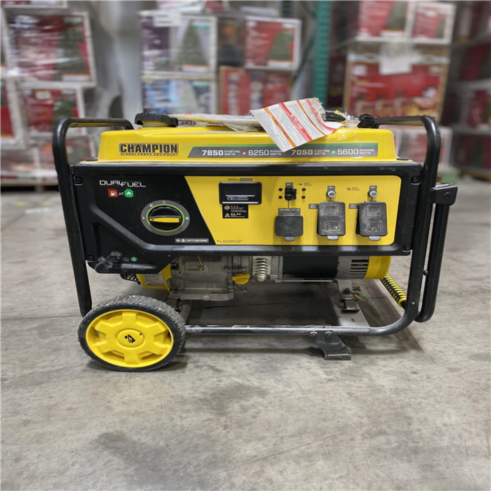 Dallas Location - As-Is Champion 201463 7850W Dual Fuel Generator