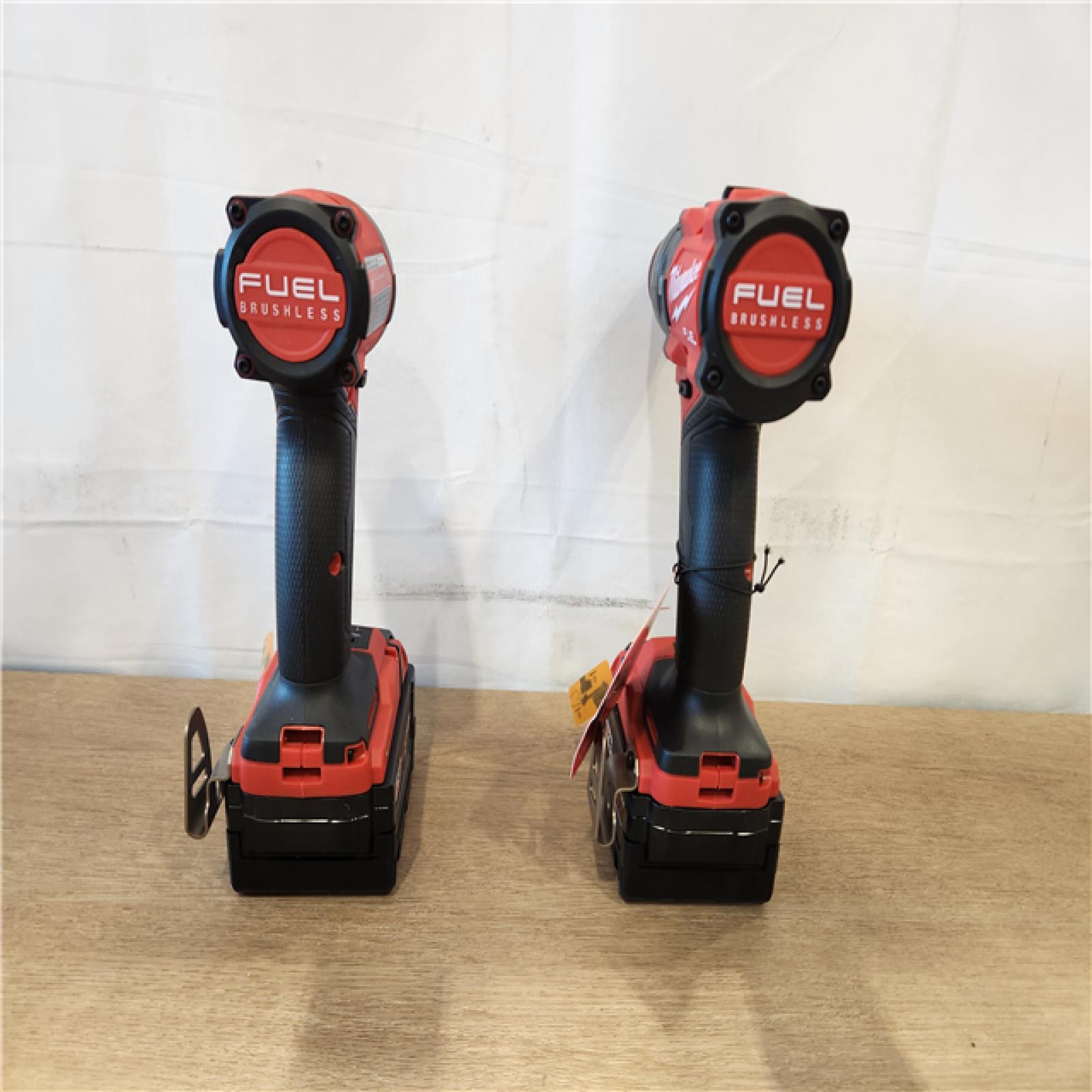 AS-IS- Milwaukee FUEL 18V Lithium-Ion Brushless Cordless Hammer Drill and Impact Driver Combo Kit