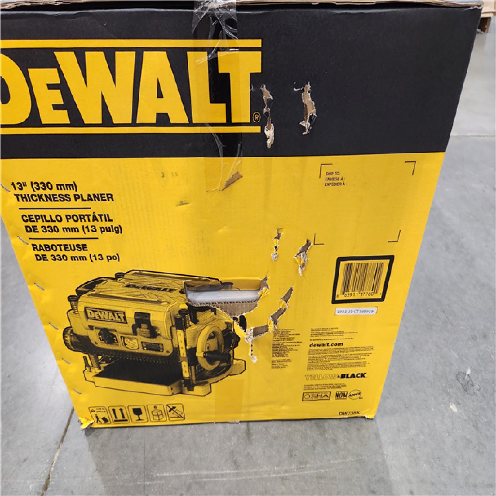 New DEWALT 13 in. Two-Speed Thickness Planer W/ Extra Knives