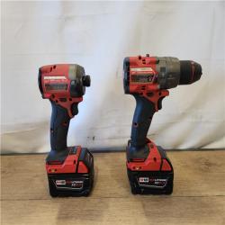 AS-IS- Milwaukee  FUEL 18V Lithium-Ion Brushless Cordless Hammer Drill and Impact Driver Combo Kit