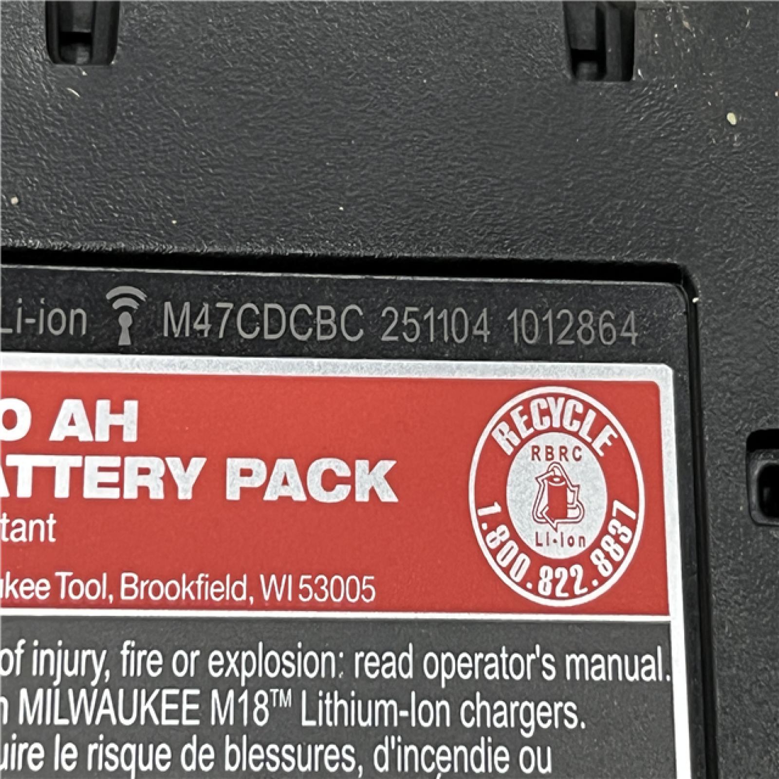 AS-IS Milwaukee 18-Volt Lithium-Ion XC Starter Kit with One 5.0Ah Battery and Charger