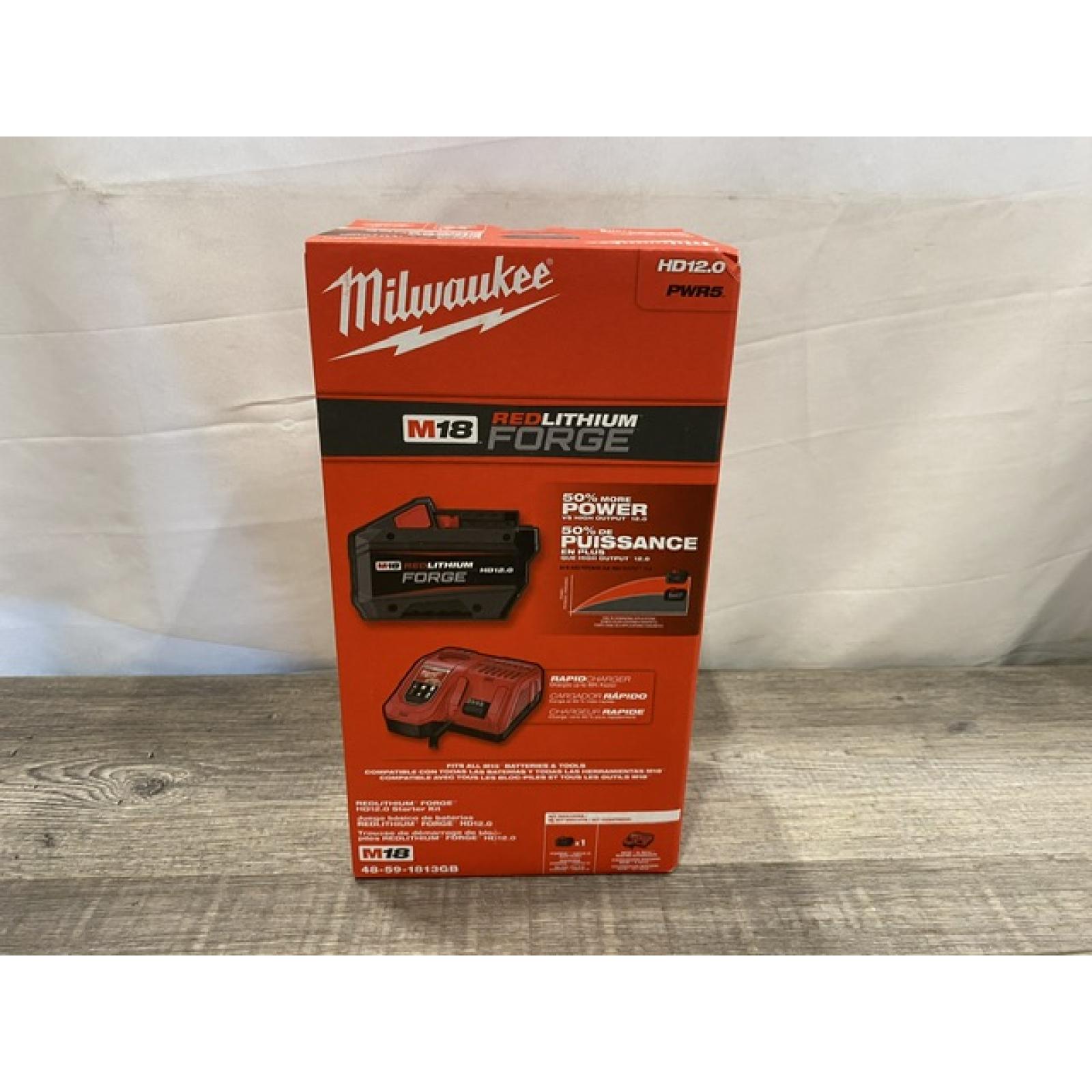 NEW - Milwaukee 18-Volt Lithium-Ion REDLITHIUM FORGE Starter Kit