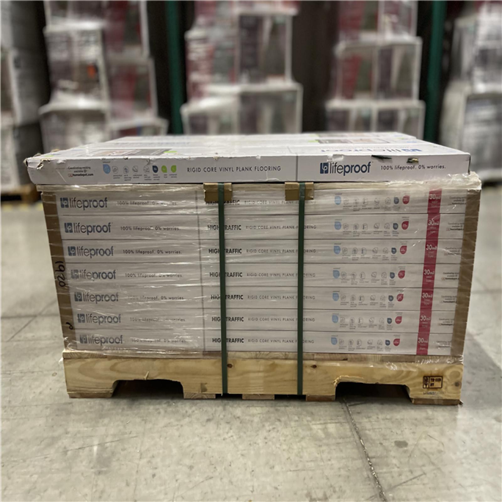 DALLAS LOCATION - Lifeproof Sterling Oak 30 MIL x 8.7 in. W x 48 in. L Click Lock Waterproof Luxury Vinyl Plank Flooring (20.1 sq. ft./case) PALLET-(28 CASES)