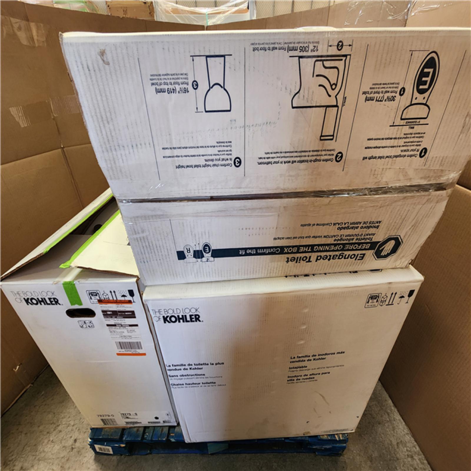 Phoenix LIKE NEW Mixed Kohler Bathroom Toilet Pallet of 4 (Inspect on Site)