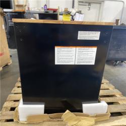 DALLAS LOCATION - Husky Tool Storage 46 in. W x 18 in. D 9-Drawer Mobile Workbench Cabinet in Gloss Black