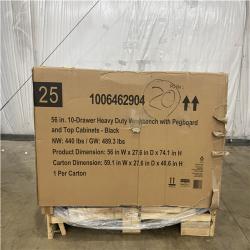 Houston Location - AS-IS home improvement pallet HUSKY WORKBENCH 56 IN 10 DRAWER