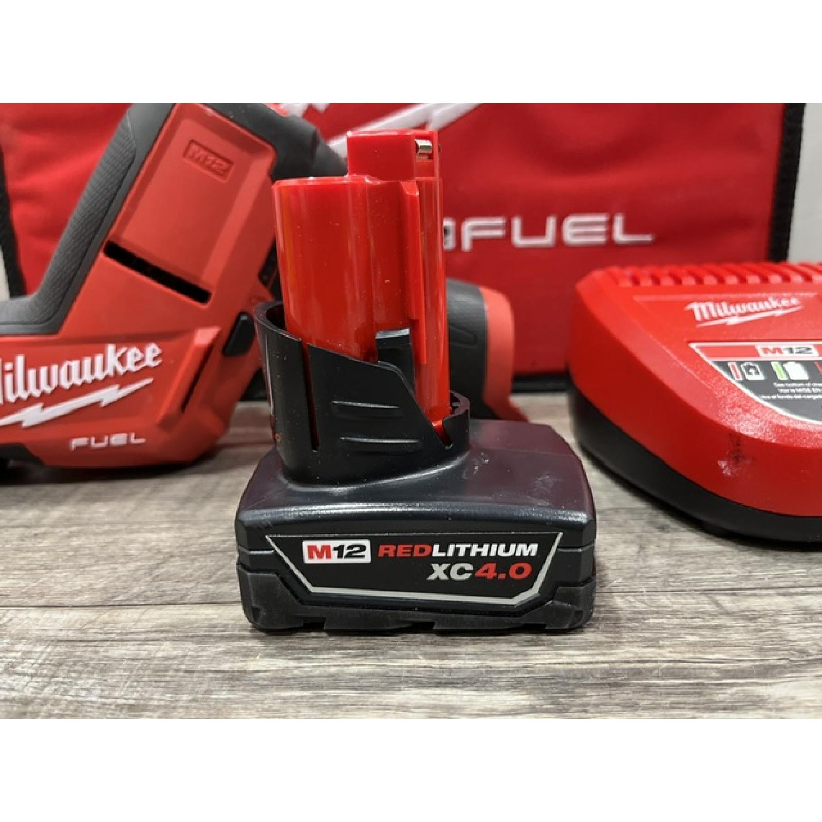 AS-IS Milwaukee FUEL 12V Lithium-Ion Brushless Cordless HACKZALL Reciprocating Saw Kit