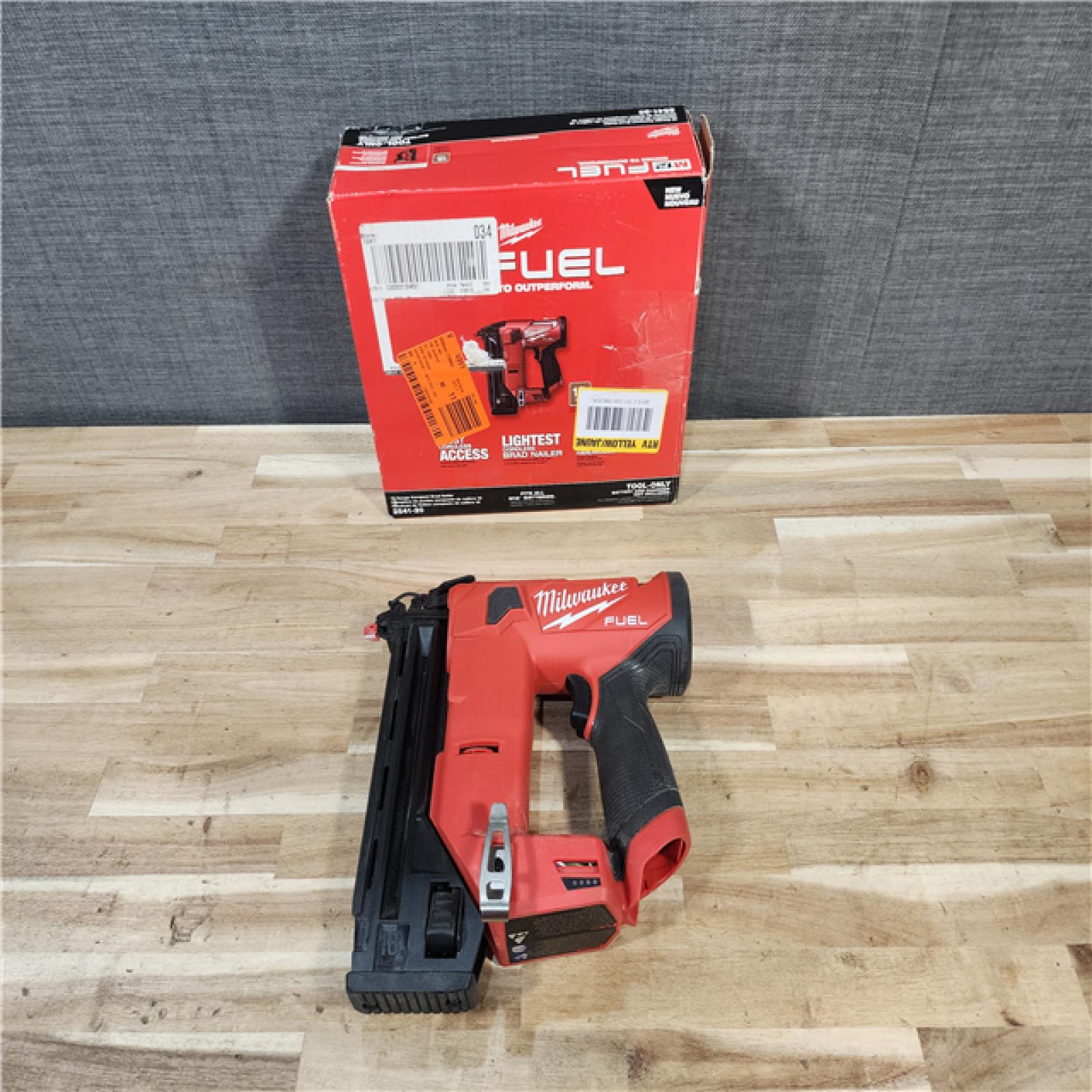 HOUSTON LOCATION - AS-IS Milwaukee FUEL 12-Volt Lithium-Ion Brushless Cordless 18-Gauge 1-1/2 in. Compact Brad Nailer (Tool Only)