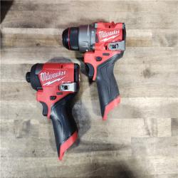 HOUSTON - LOCATION - AS-IS Milwaukee 3497-22 12V Brushless Hammer Drill and Impact Driver Combo Kit