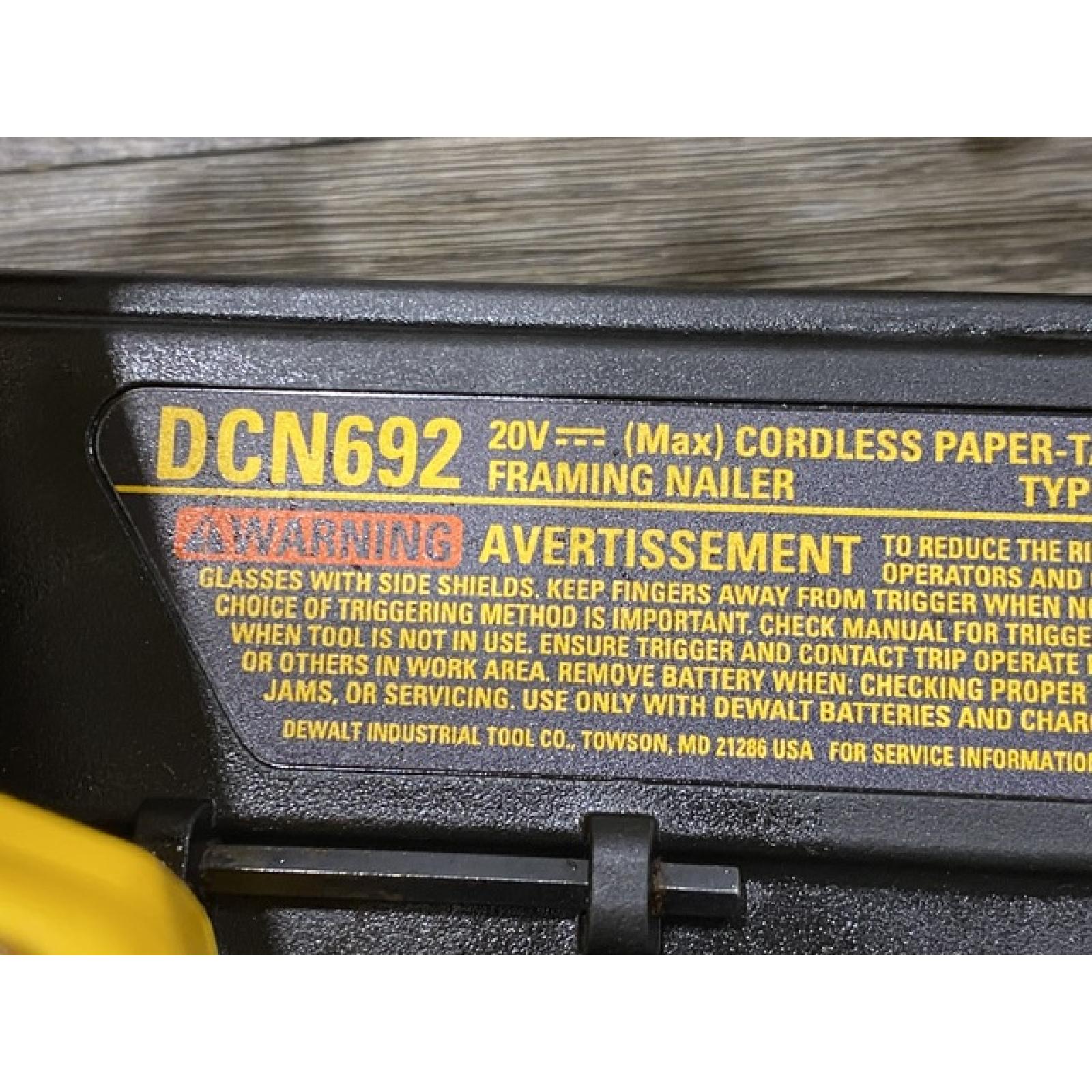 AS-IS DEWALT 20V MAX Brushless Li-Ion Framing Nailer (Tool Only)