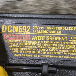 AS-IS DEWALT 20V MAX Brushless Li-Ion Framing Nailer (Tool Only)