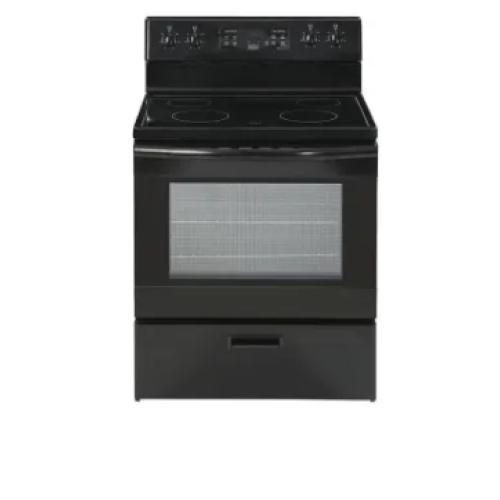 DALLAS LOCATION - Seasons® 5.2 Cu. Ft. Freestanding Electric Range, Glass Top, Black (2 UNITS)