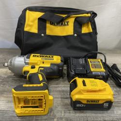 AS-IS DEWALT 20V MAX Lithium-Ion Cordless 1/2 in. Impact Wrench Kit