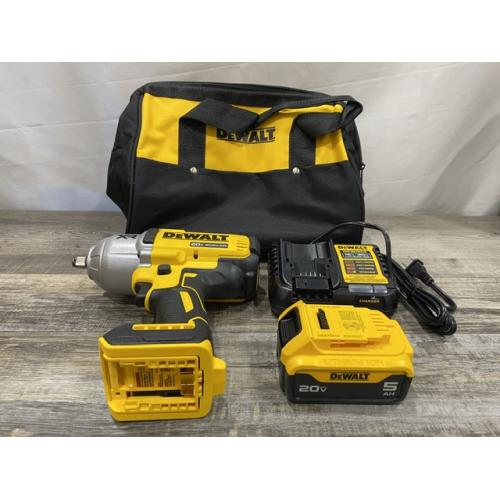 AS-IS DEWALT 20V MAX Lithium-Ion Cordless 1/2 in. Impact Wrench Kit