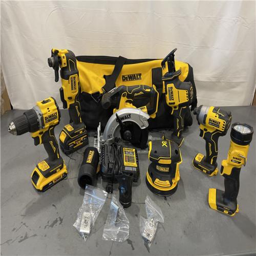 AS-IS - DEWALT 20-Volt MAX Lithium-Ion Cordless 7 Tool Combo Kit