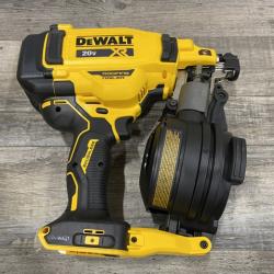 AS-IS DEWALT 20V MAX Lithium-Ion 15-Degree Electric Cordless Roofing Nailer Kit