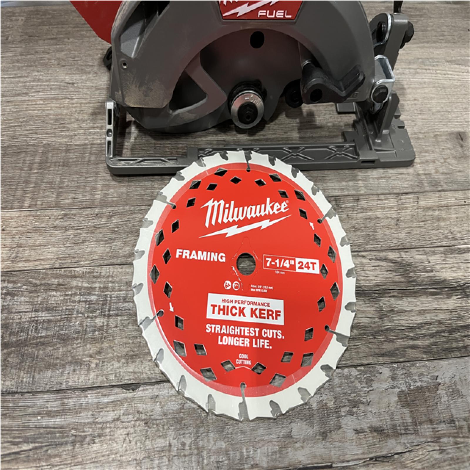 AS-IS Milwaukee FUEL 18V Lithium-Ion Brushless Cordless 7-1/4 in. Circular Saw (Tool-Only)