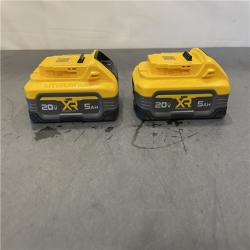 AS-IS - DEWALT POWERSTACK 20V Lithium-Ion 5.0Ah Battery Pack (2 Pack)
