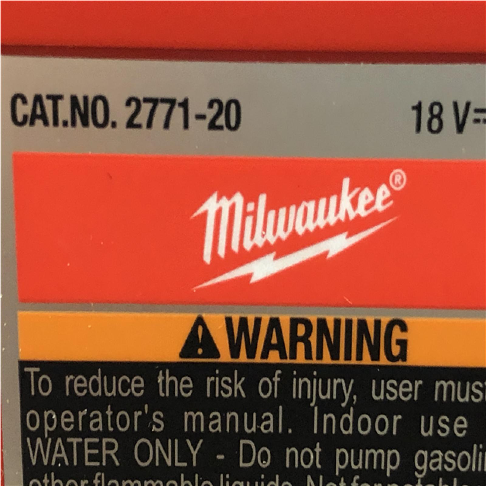 AS-IS Milwaukee 18-Volt 1/4 HP Lithium-Ion Cordless Transfer Pump (Tool Only)