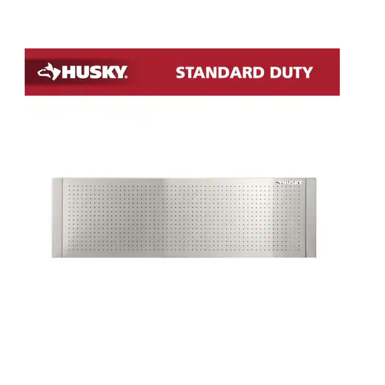 NEW! -  Husky 52 in. W to 72 in. W Stainless Steel Adjustable Pegboard -(2 units)