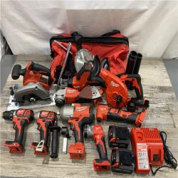 AS-IS Milwaukee 18-Volt Lithium-Ion Cordless (9-Tool) Combo Kit