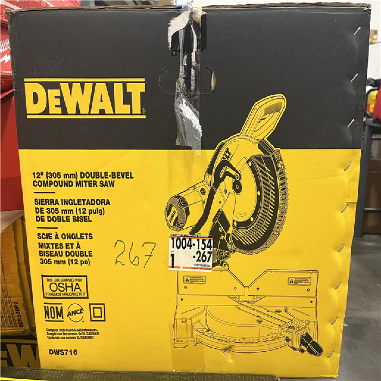 AS-IS DeWalt 15 Amp Corded 12 in. Compound Double Bevel Miter Saw
