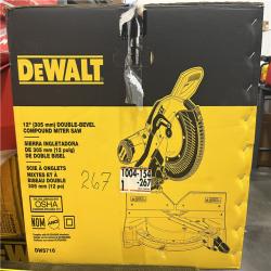 AS-IS DeWalt 15 Amp Corded 12 in. Compound Double Bevel Miter Saw
