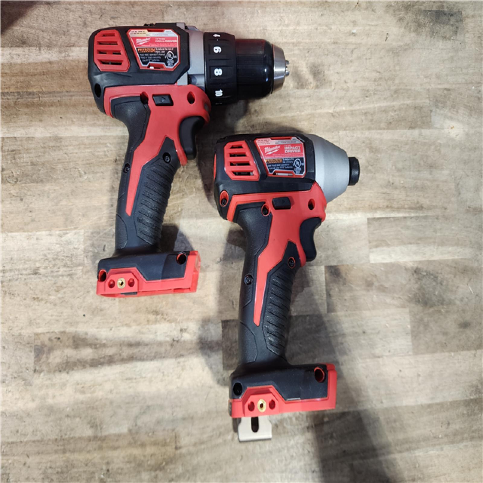 HOUSTON LOCATION - AS-IS Milwaukee M18 Brushed Cordless (2-Tool) Drill/Driver and Impact Driver Kit