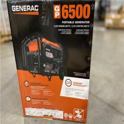 NEW! - GENERAC 6500-Watt Manual Start Gas-Powered Portable Generator with CO-Sense, 50-ST/CSA