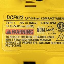 AS-IS DEWALT ATOMIC 20V MAX Cordless Brushless 3/8 in.Variable Speed Impact Wrench (Tool Only)