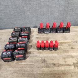 HOUSTON LOCATION - AS-IS MILWAUKEE BATTERY PACK QTY - 20
