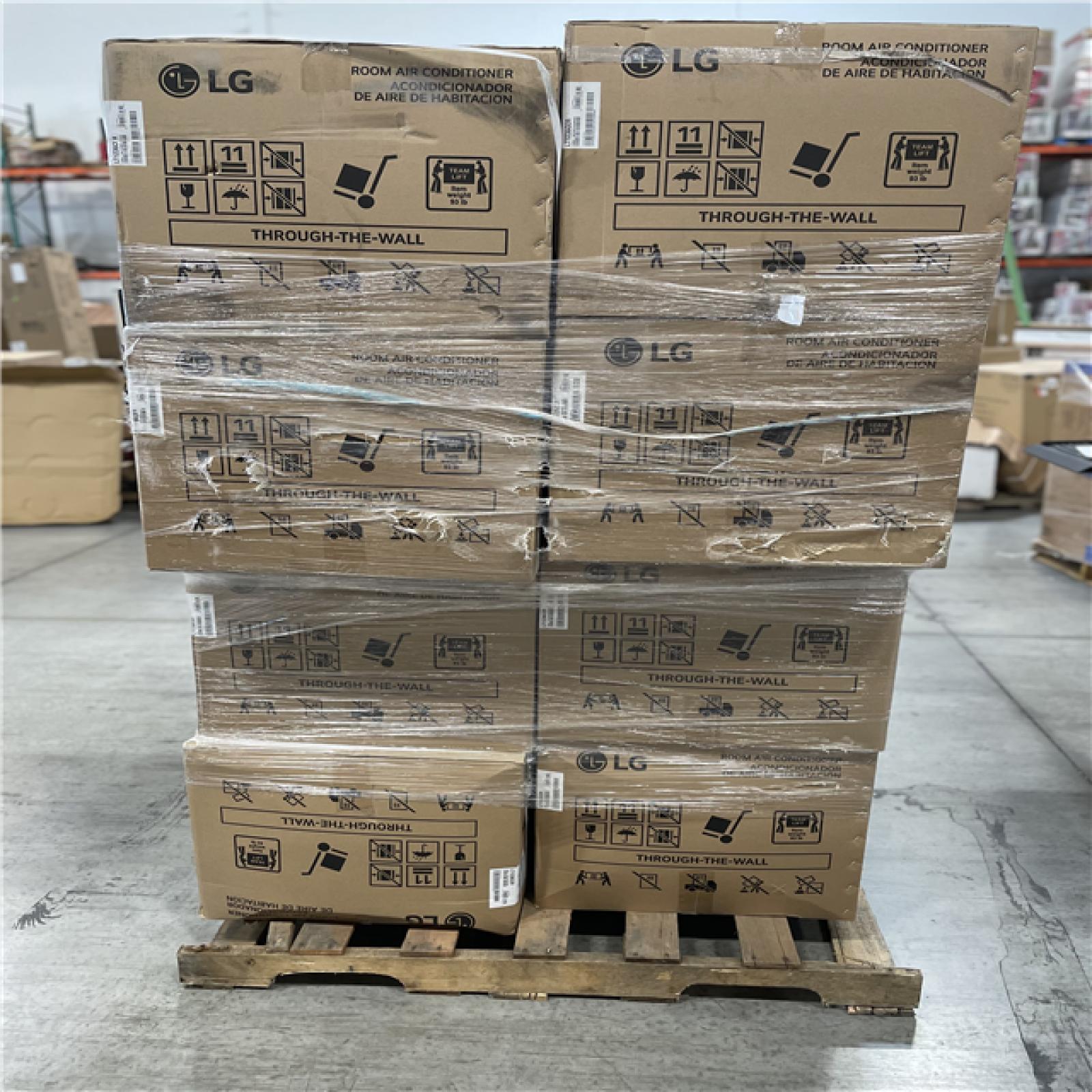 DALLAS LOCATION- LG 11 800 BTU 230v Air Conditioner PALLET (8 UNITS)