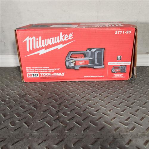 Houston location- AS-IS Milwaukee 495-2771-20 M18 Transfer Pump Bare Tool (TOOL ONLY)