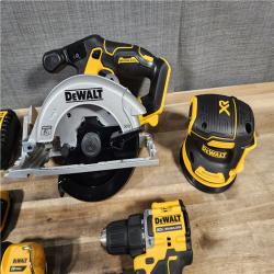 HOUSTON LOCATION - AS-IS DEWALT 20-Volt MAX Lithium-Ion Cordless 5-Tool Combo Kit with (2) Battery and Charger