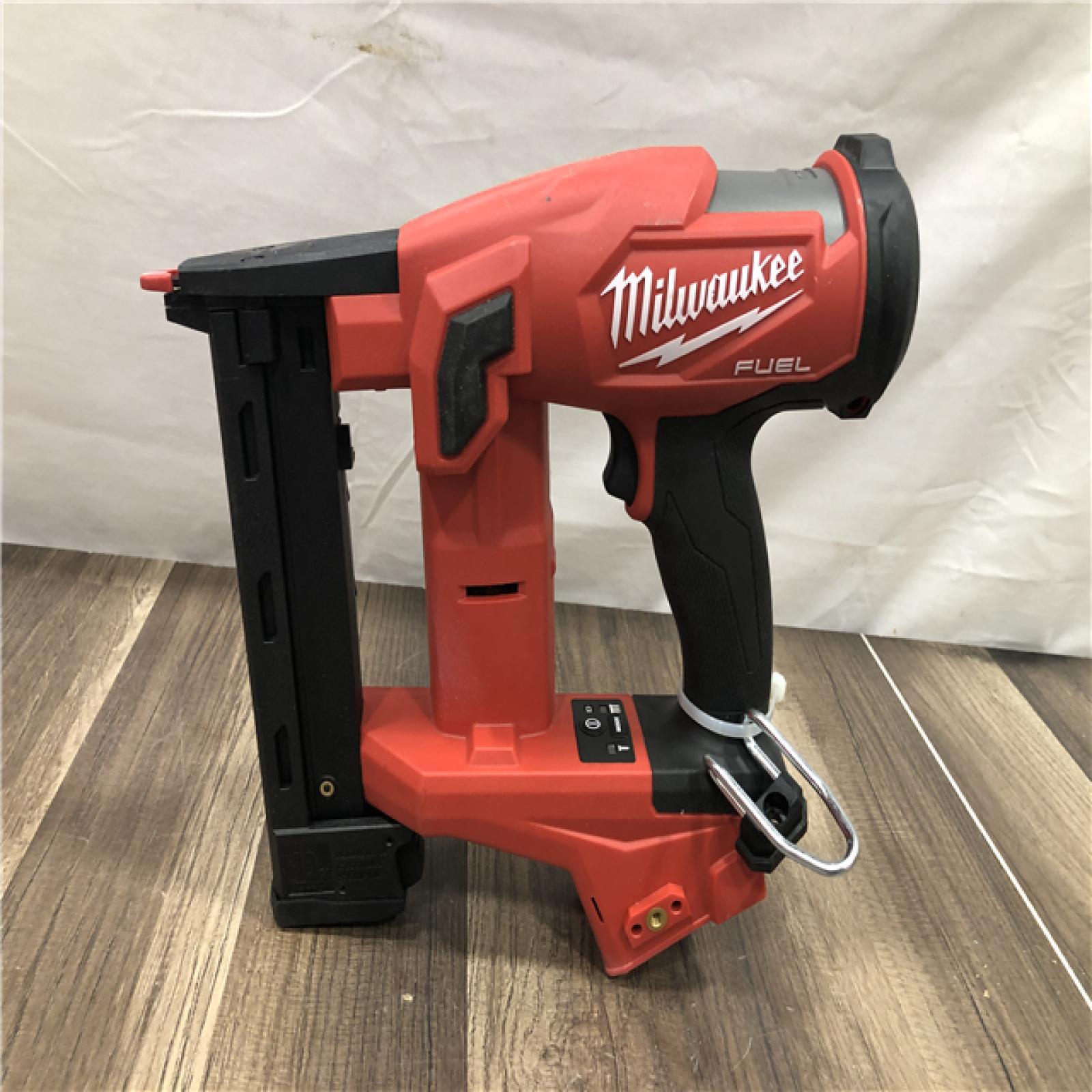 AS-IS Milwaukee  FUEL 18-Volt Lithium-Ion Brushless Cordless 18-Gauge 1/4 in. Narrow Crown Stapler (Tool-Only)