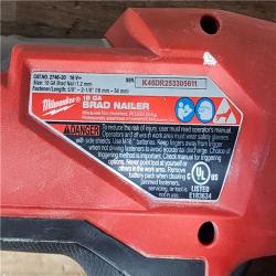 HOUSTON LOCATION - AS-IS Milwaukee FUEL 18-Volt Lithium-Ion Brushless Cordless Gen II 18-Gauge Brad Nailer (Tool-Only)