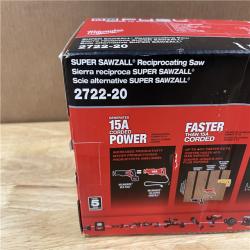 NEW!- Milwaukee FUEL 18V Cordless Super SAWZALL Orbital Reciprocating Saw (Tool-Only)